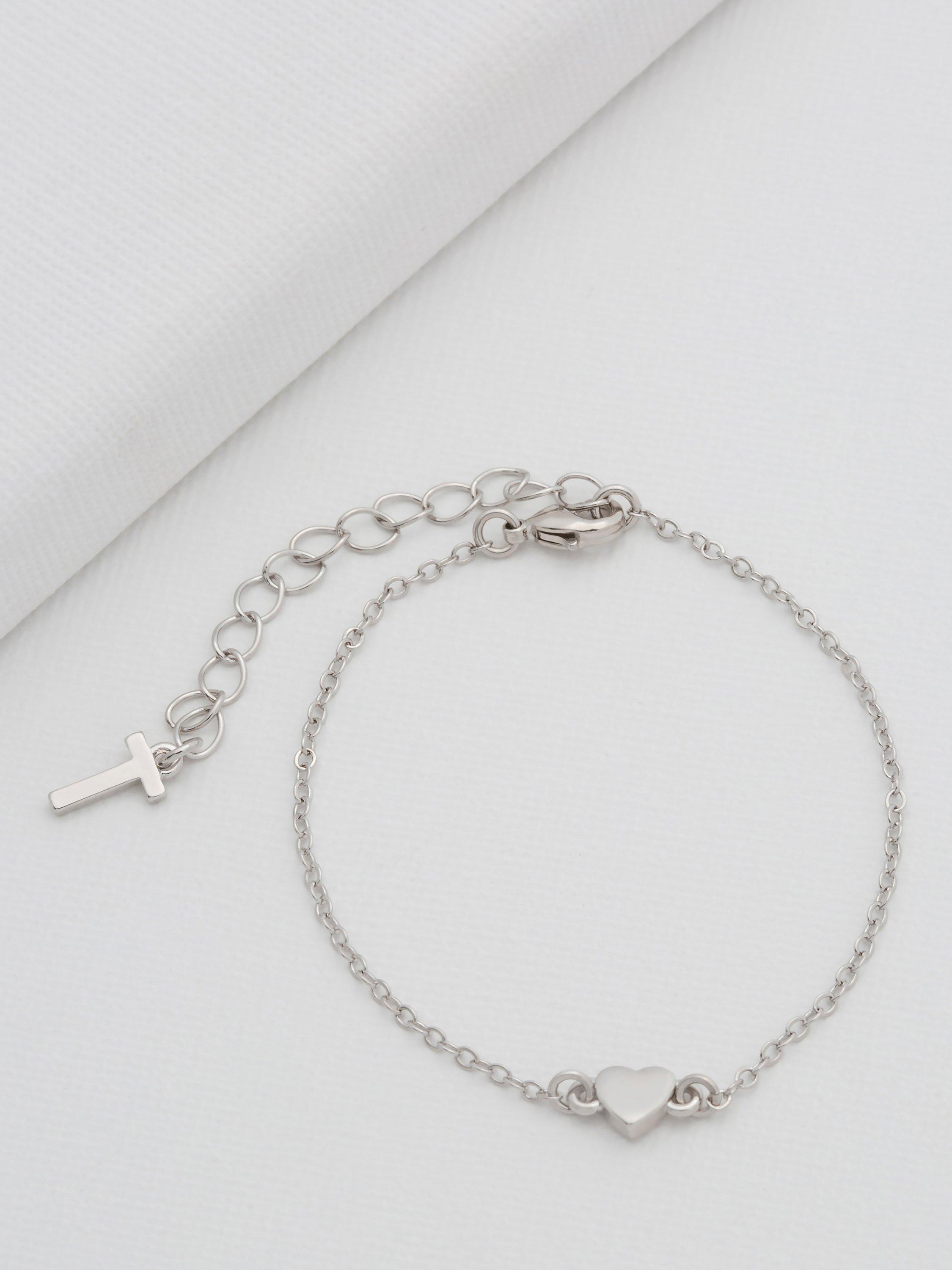 Ted Baker Harsaa Heart Chain Bracelet, Silver