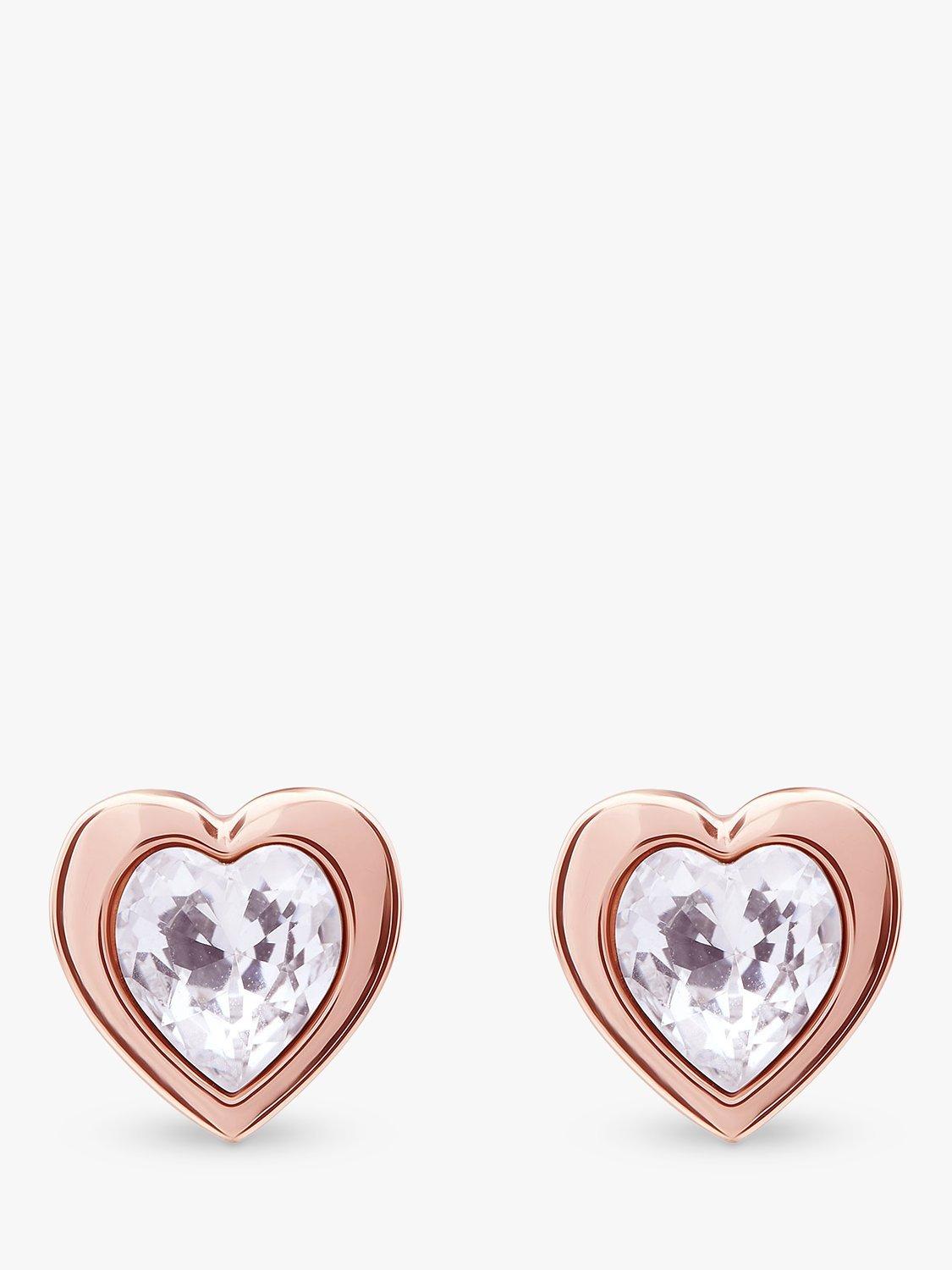 Ted Baker Han Crystal Heart Stud Earrings