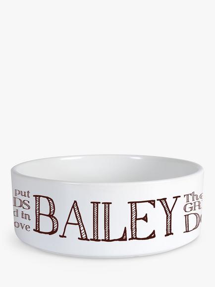 Treat Republic Personalised Greedy Dog Bowl, 
