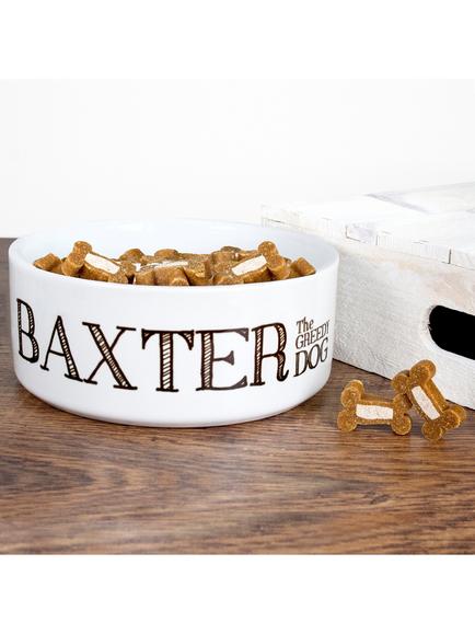 Treat Republic Personalised Greedy Dog Bowl - view 2, 