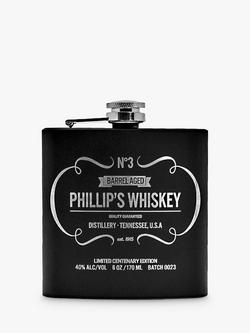 Treat Republic Personalised Vintage Whiskey Hip Flask, 170ml, 