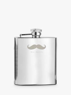 Treat Republic Personalised Stainless Steel Hip Flask, 170ml, 