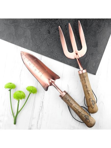 Treat Republic Personalised Copper Trowel & Fork Set - view 2, Multi