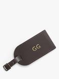 Treat Republic Personalised Leather Luggage Tag, Brown