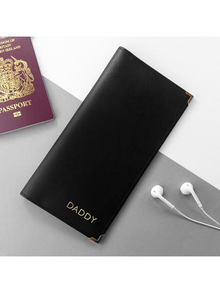 Treat Republic Personalised Luxury Leather Travel Wallet - view 2, 