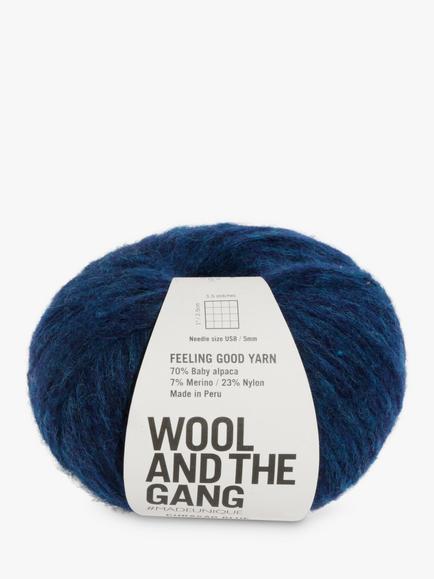 Wool And The Gang Feeling Good Aran Yarn, 50g, Curaso Blue