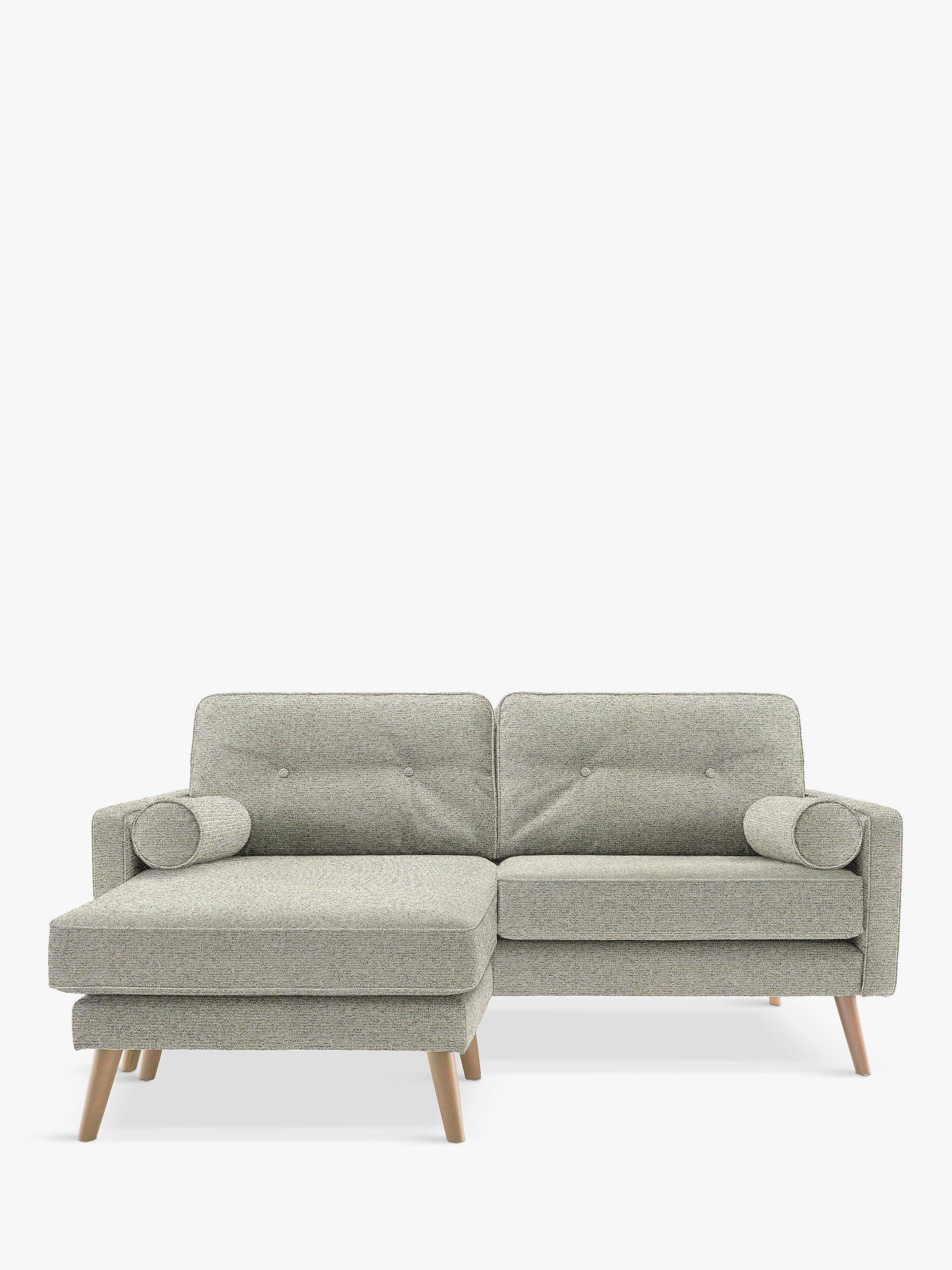 The Sixty Five Range, G Plan Vintage The Sixty Five LHF Medium 2 Seater Chaise End Sofa, Etch Granite