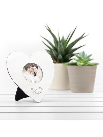 Treat Republic Personalised Silver Heart Photo Frame - view 2, 