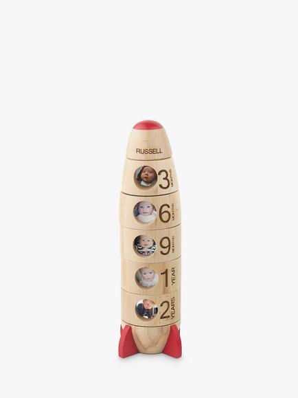 Treat Republic Personalised Children's Milestone Memories Rocket Photo Frame, 