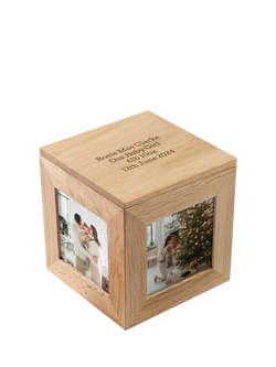 Treat Republic Personalised Photo Cube Keepsake Box, 
