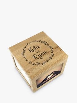 Treat Republic Personalised Oak Photo Keepsake Box, 