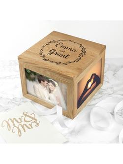 Treat Republic Personalised Oak Photo Keepsake Box - view 2, 