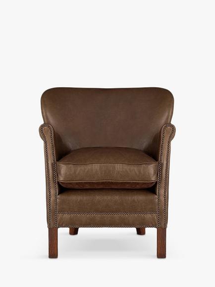 Halo Little Professor Leather Armchair, Antique Whisky