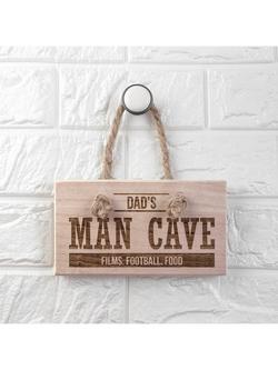 Treat Republic Personalised Man Cave Wooden Sign - view 2, 