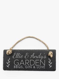 Treat Republic Personalised Slate Hanging Sign, 