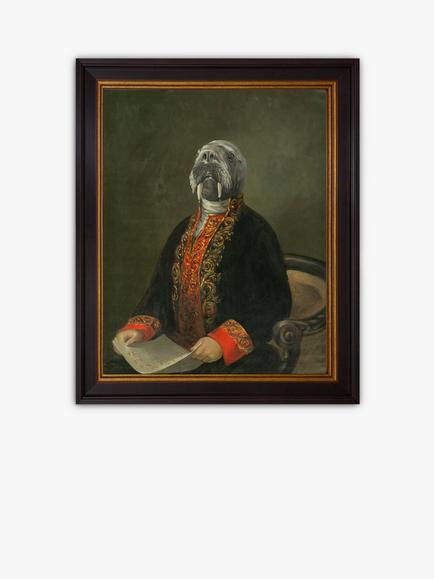 Brookpace Lascelles 'Fergus' Framed Canvas, 41 x 36.5cm, Multi, Multi