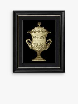 Garden Antiquities IV Framed Print & Mount, 60 x 50cm, Black, Black