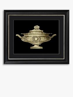 Garden Antiquities II Framed Print & Mount, 50 x 60cm, Black, Black/White