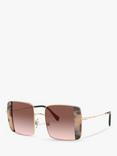 Miu Miu MU 56VS Women's Square Sunglasses