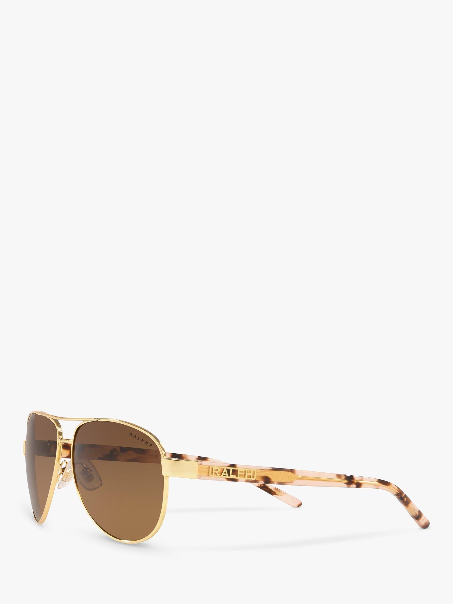 Ralph Lauren RA4004 Women s Aviator Sunglasses Gold Brown