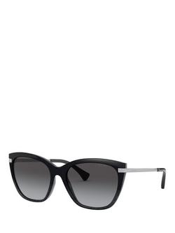 Ralph Lauren RA5267 Women's Butterfly Sunglasses, Black/Grey Gradient