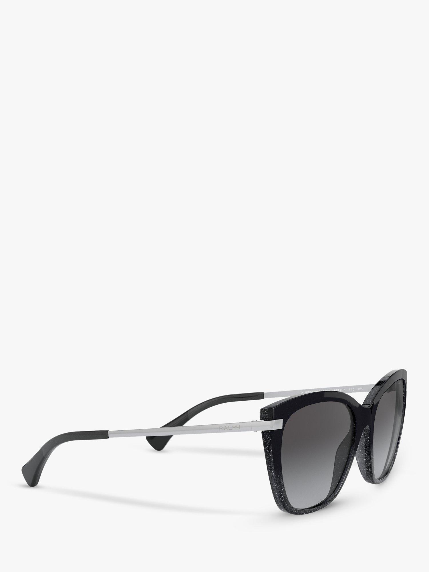 Product image 11 of 11, which shows Ralph Lauren RA5267 Women's Butterfly Sunglasses, Black/Grey Gradient