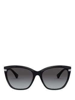 Ralph Lauren RA5267 Women's Butterfly Sunglasses - view 2, Black/Grey Gradient