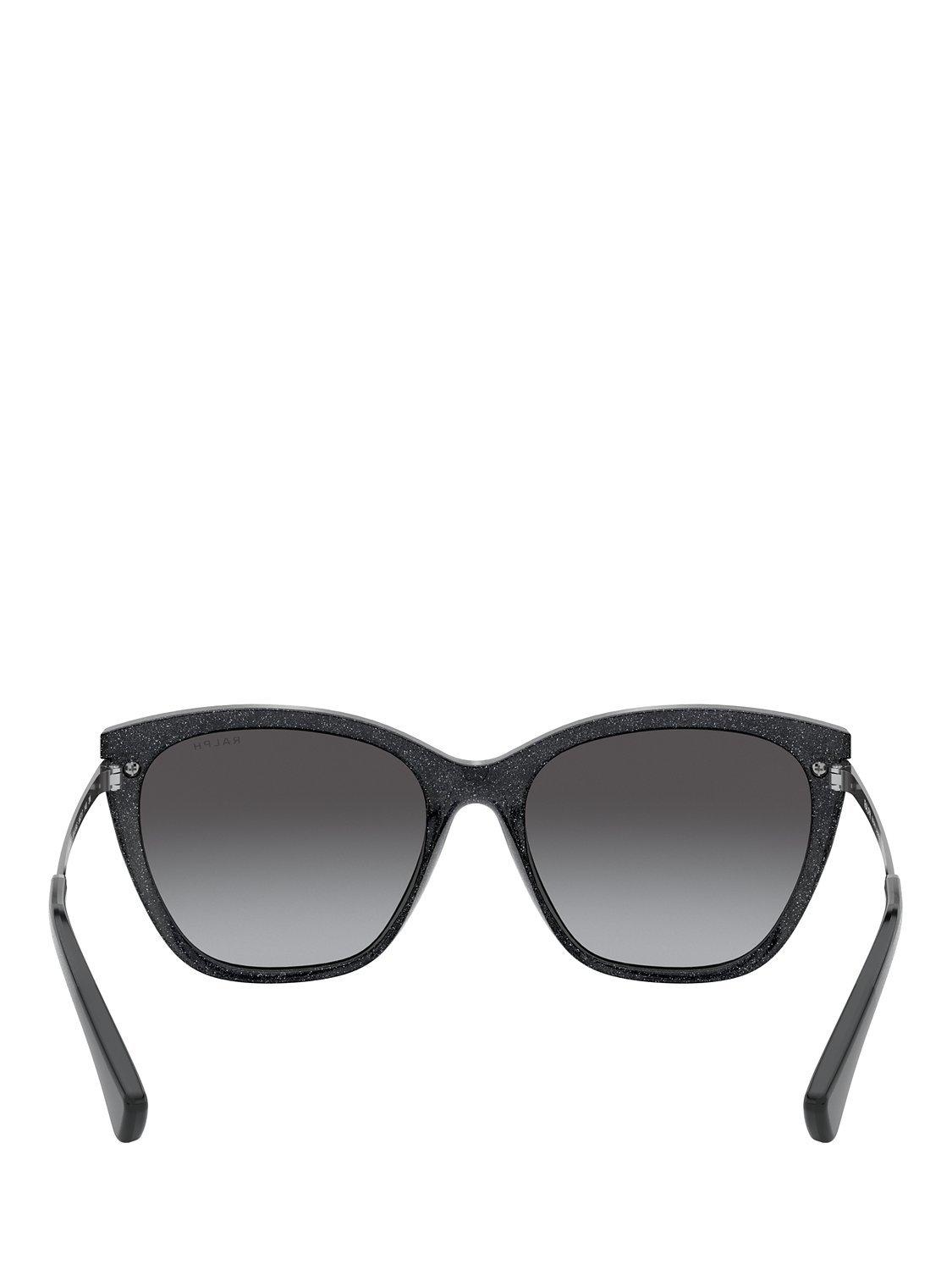 Product image 4 of 11, which shows Ralph Lauren RA5267 Women's Butterfly Sunglasses, Black/Grey Gradient