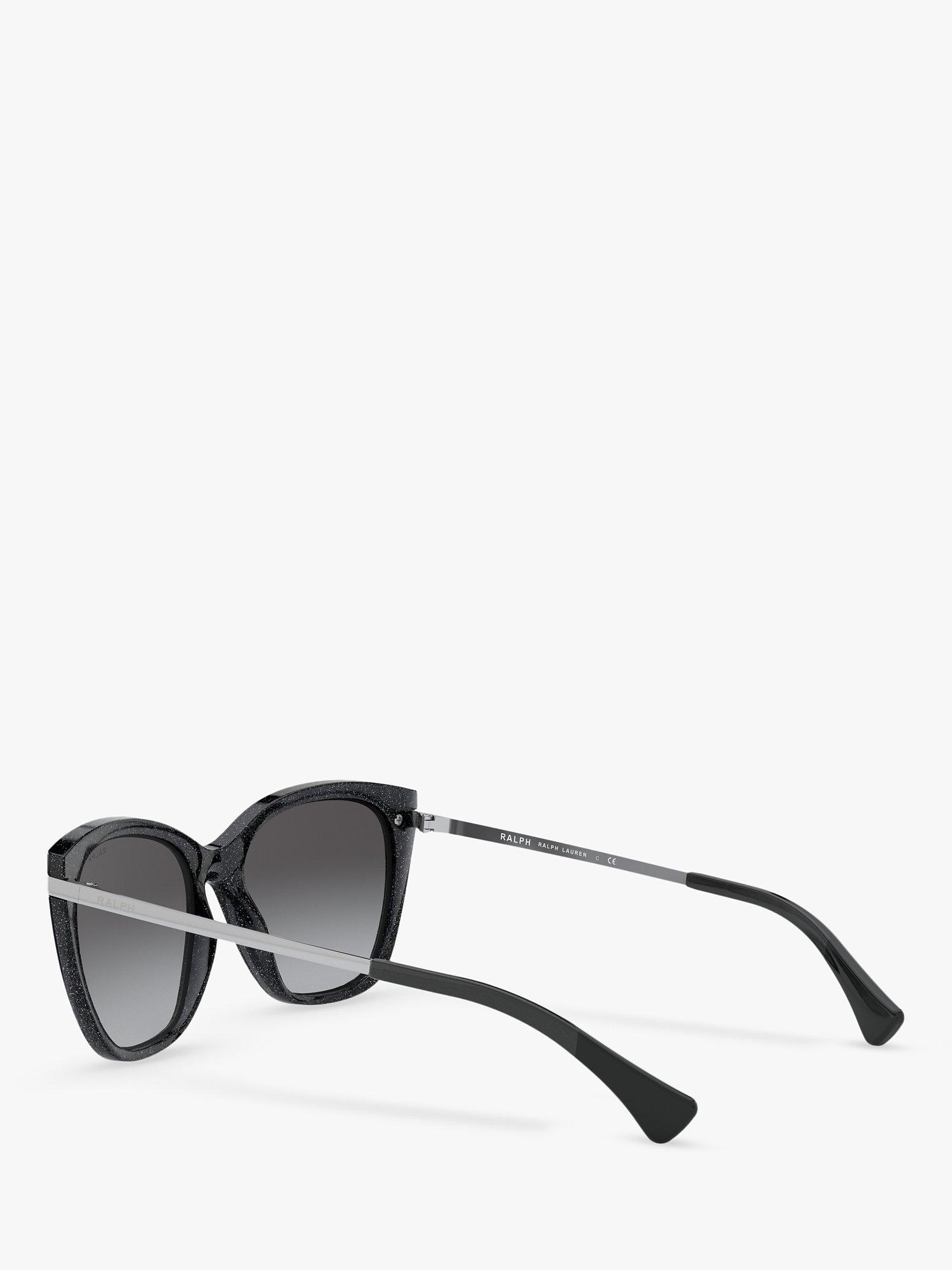 Product image 5 of 11, which shows Ralph Lauren RA5267 Women's Butterfly Sunglasses, Black/Grey Gradient