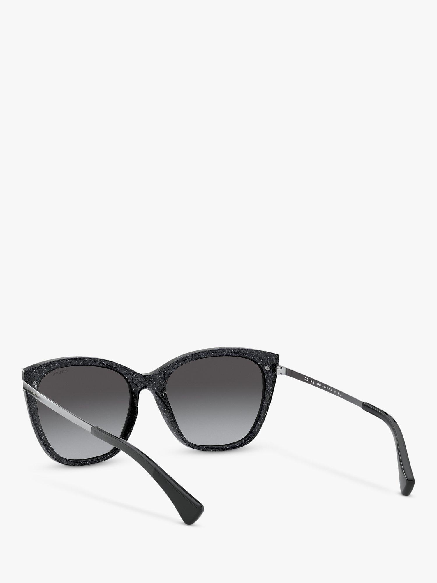 Product image 6 of 11, which shows Ralph Lauren RA5267 Women's Butterfly Sunglasses, Black/Grey Gradient