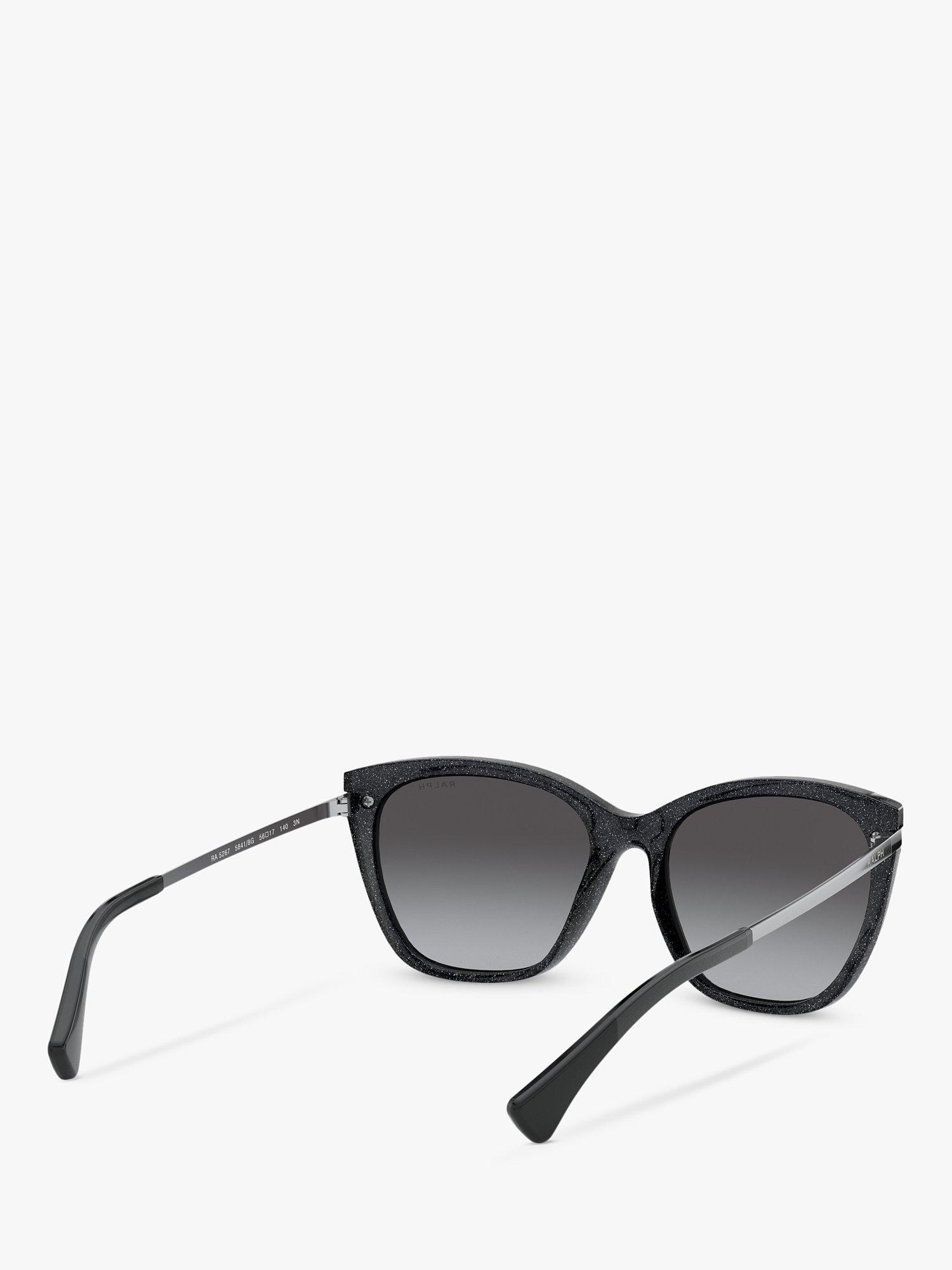 Product image 8 of 11, which shows Ralph Lauren RA5267 Women's Butterfly Sunglasses, Black/Grey Gradient