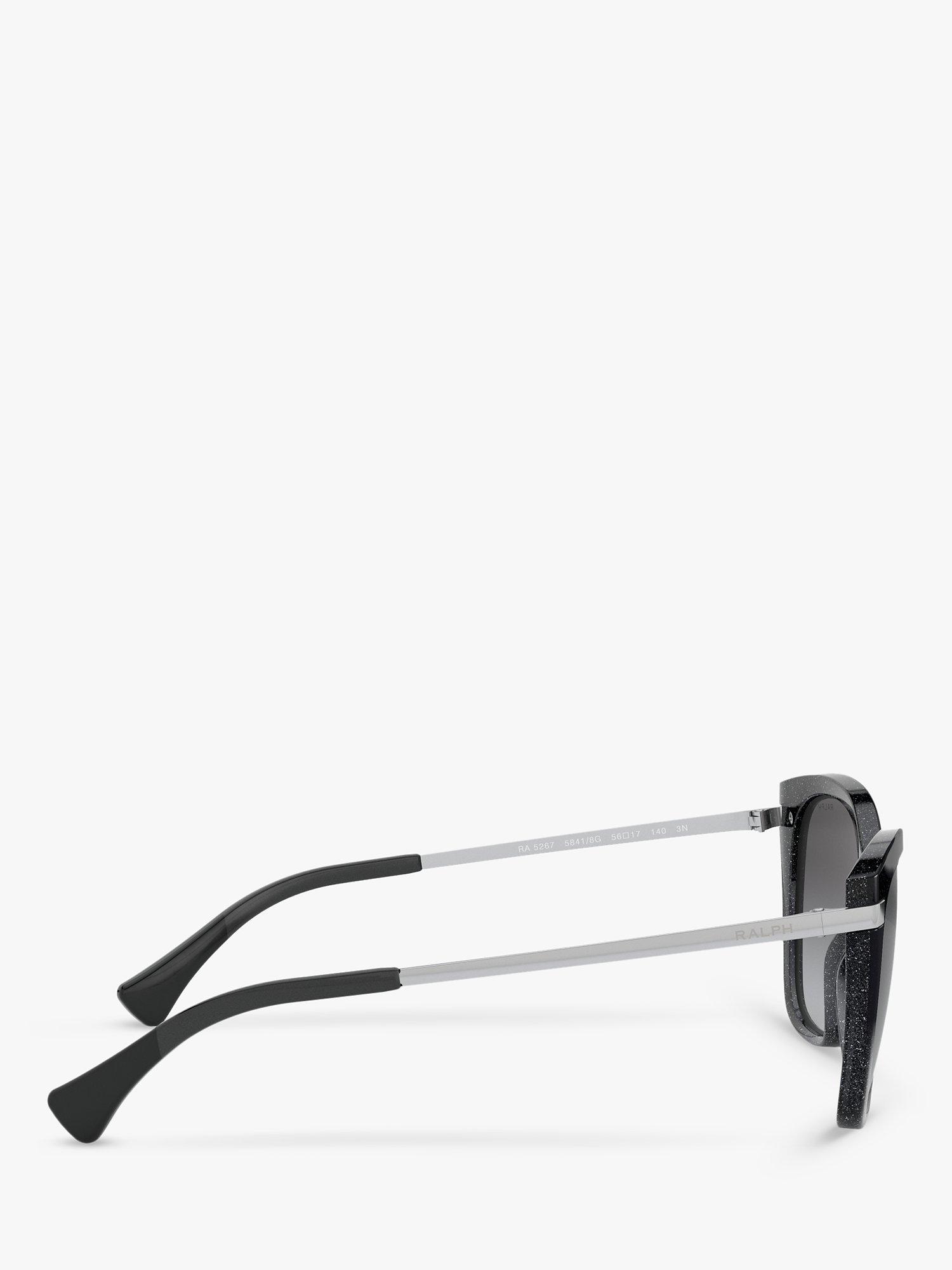 Product image 10 of 11, which shows Ralph Lauren RA5267 Women's Butterfly Sunglasses, Black/Grey Gradient