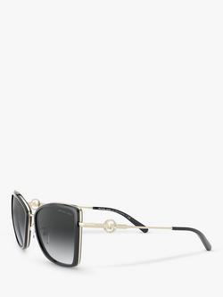 Michael Kors MK1067B Women's Corsica Cat's Eye Sunglasses - view 2, Gold Black/Black Gradient
