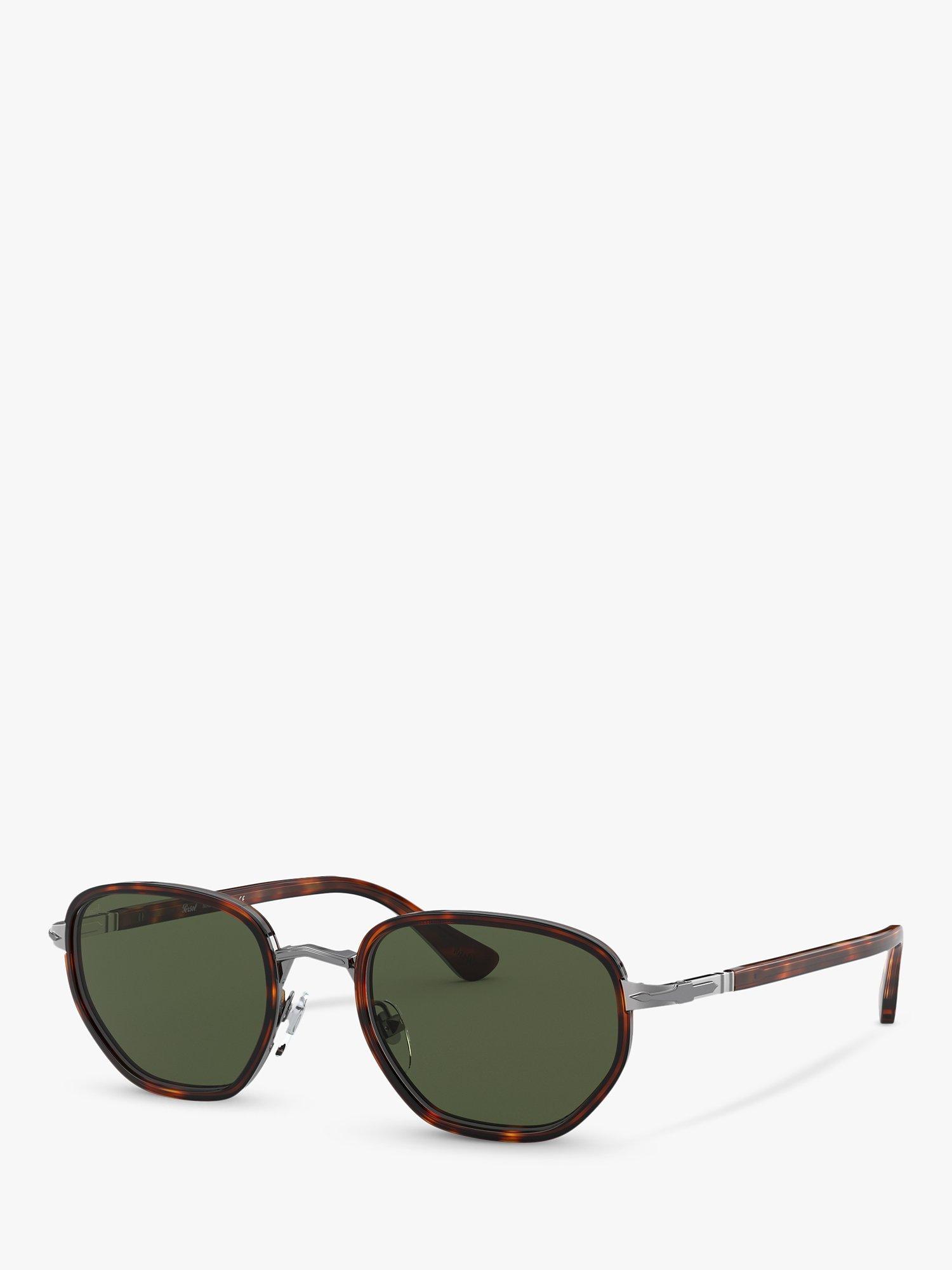 Persol PO2471S Men's Oval Sunglasses, Havana