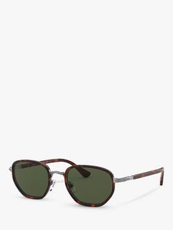 Persol PO2471S Men's Oval Sunglasses, Havana