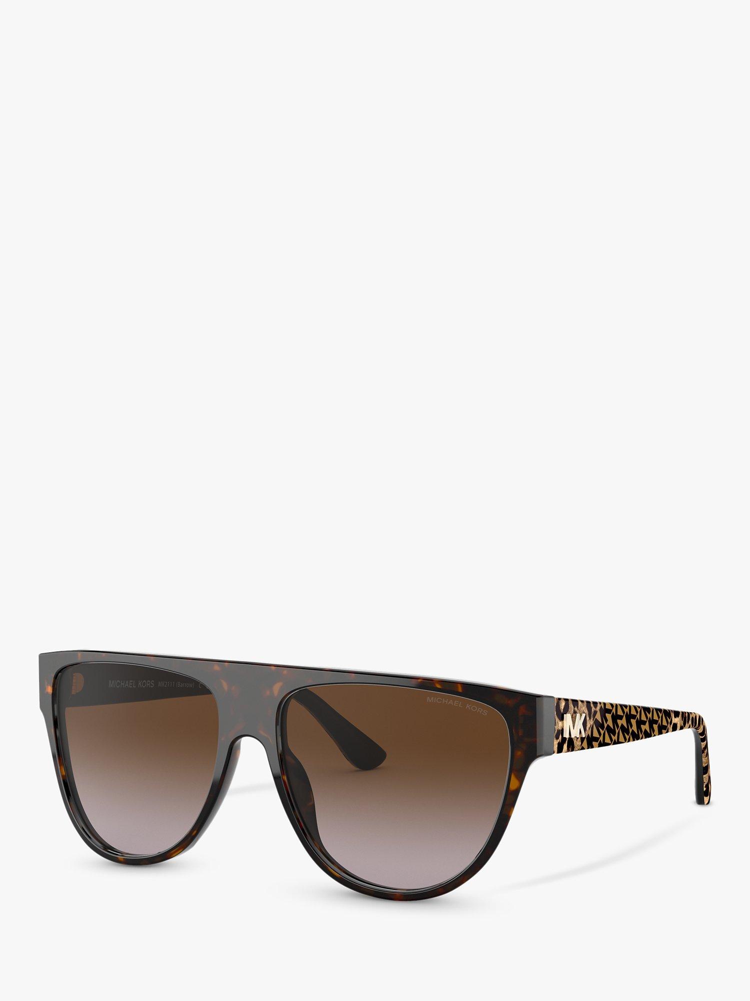 Michael Kors MK2111 D-Frame Logo Sunglasses, Brown/Tortoiseshell
