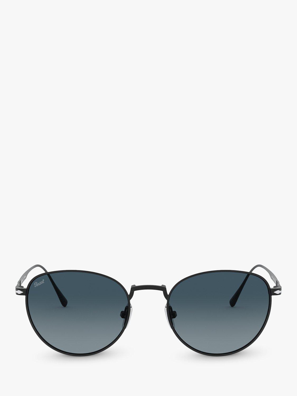 Product image 3 of 11, which shows Persol PO5002ST Men's Oval Sunglasses, Black/Blue Gradient