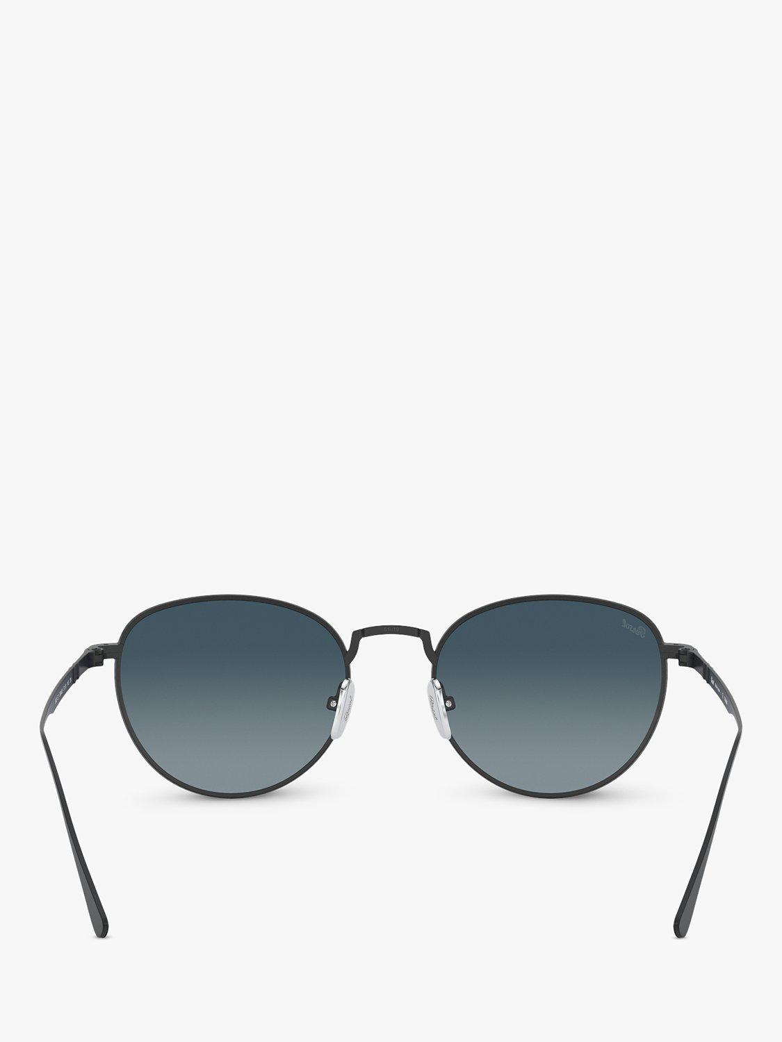 Product image 7 of 11, which shows Persol PO5002ST Men's Oval Sunglasses, Black/Blue Gradient