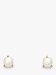 Leah Alexandra Freshwater Pearl Stud Earrings, Gold/White