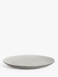 John Lewis Puritan Stoneware Side Plates, Set of 4, 21.5cm, Dark Grey