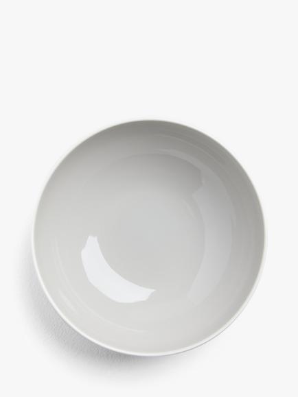 John Lewis Puritan Stoneware Pasta Serving Bowl, 25.5cm - view 2, Dark Grey