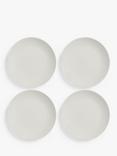 John Lewis Puritan Stoneware Dinner Plates, Set of 4, 27.8cm, Putty