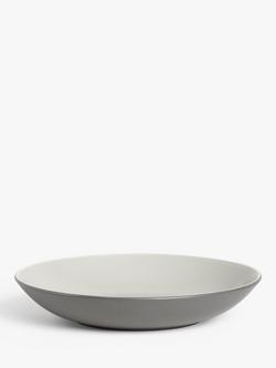 John Lewis Puritan Stoneware Pasta Bowls, Set of 4, 25.3cm - view 2, Dark Grey