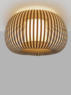 John Lewis Harmony Ribbon Semi Flush Ceiling Light, Reflect Grey