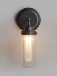 John Lewis Ribbed Glass Bathroom Wall Light