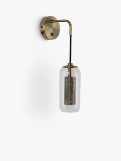 John Lewis Tulip Wall Light, Antique Brass - view 2, Antique Brass