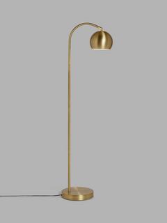 John Lewis Hector Mini Floor Lamp, Antique Brass