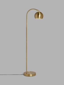 John Lewis Hector Mini Floor Lamp, Antique Brass