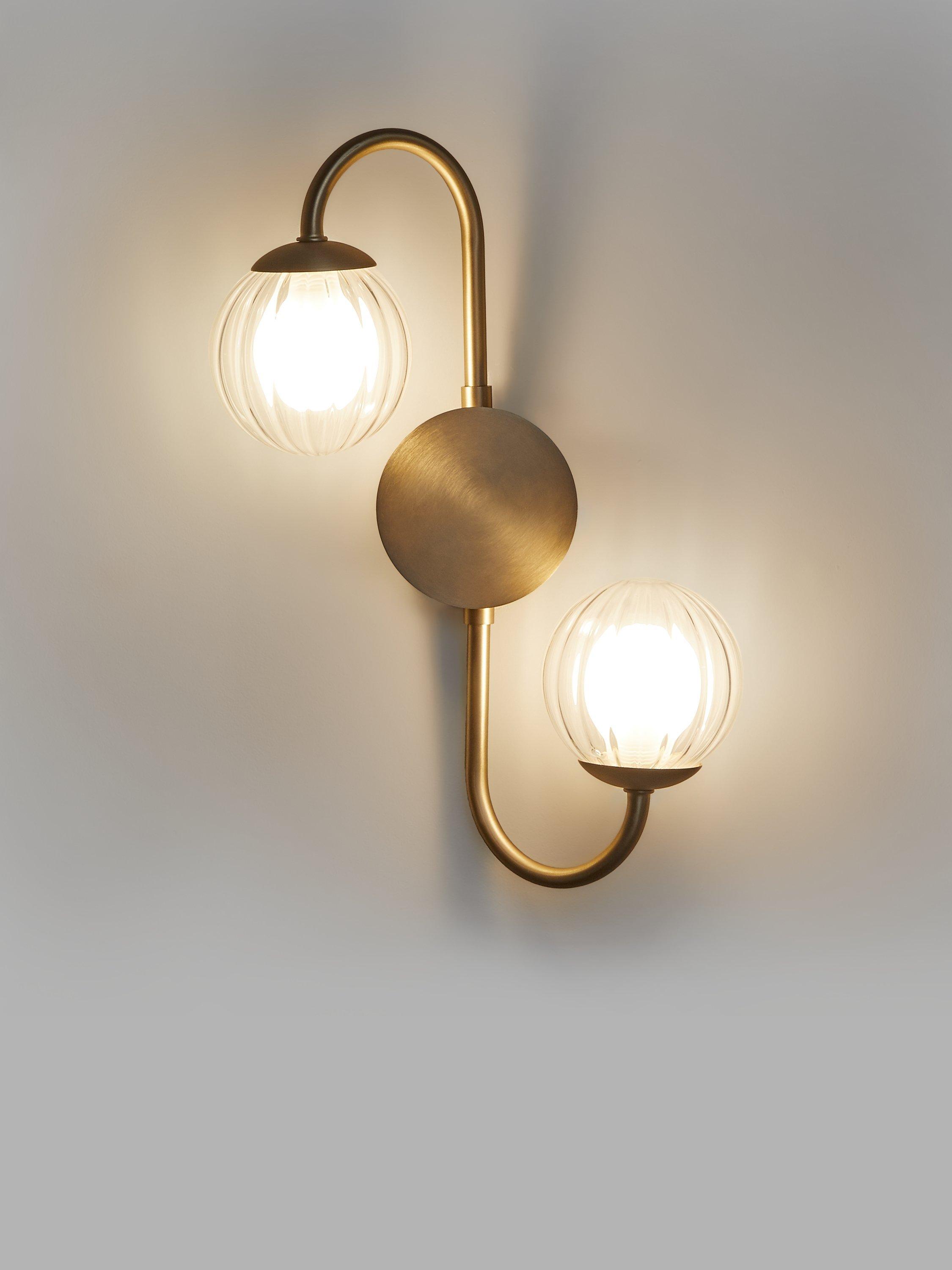 John Lewis Balance Double Wall Light, Champagne