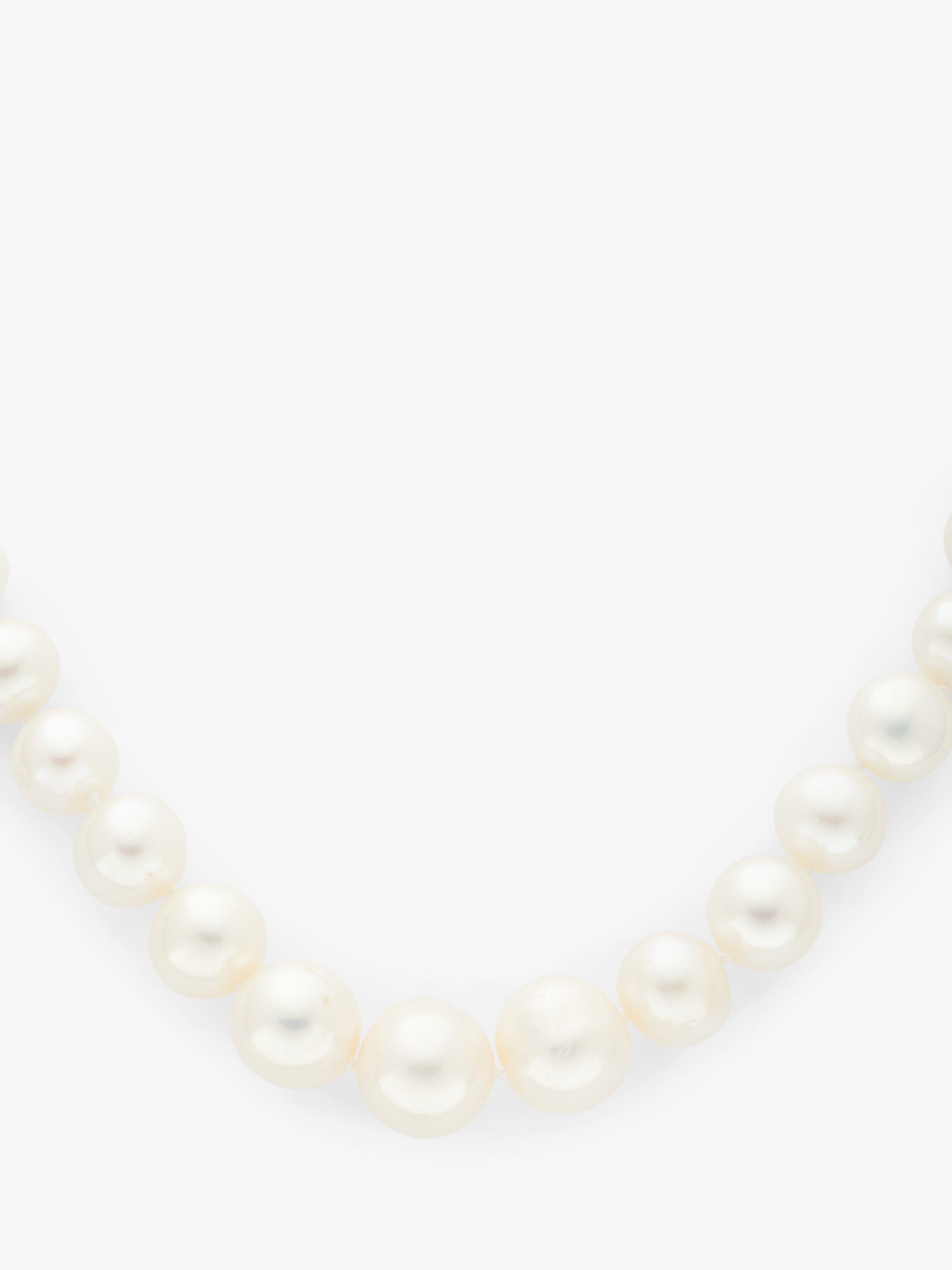 Product image 3 of 4, which shows Lido Pearls Graduating Freshwater Pearl Necklace, White